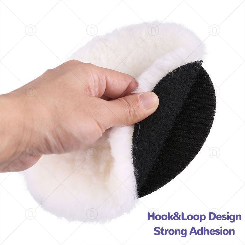 Thumbnail: 3/4 /5/6/7 Inch Car Polish Pad Disc Imitated Wool Soft Polishing Backing Buffing