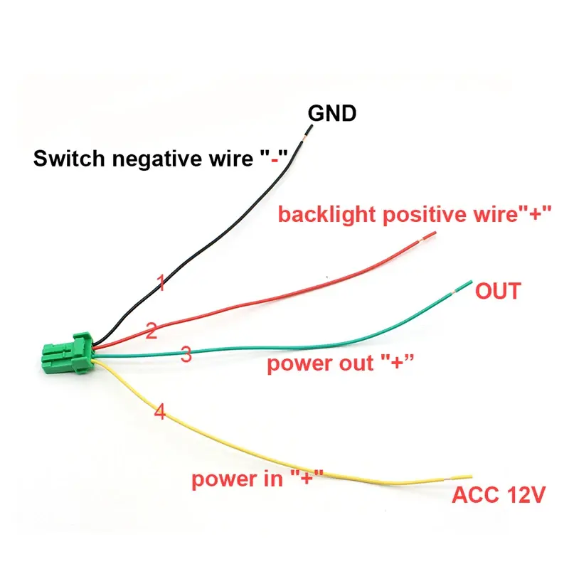 Thumbnail: Blue Light Automobile Parking Radar Sensor Button Switch For Toyota Land Cruiser