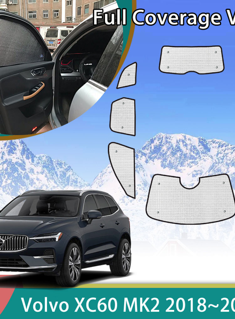 For Volvo XC60 2018 2019 2020 2021 2022 2023 Car Full Umbrella Sunshade Auto Acc