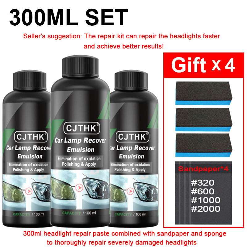 Thumbnail: Car Headlight Restoration Polishing Kits Headlamp Scratch Remover Repair Cleanin