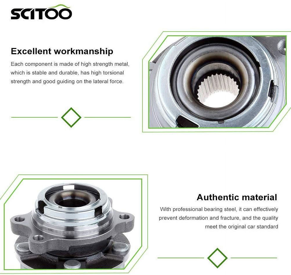 Thumbnail: SCITOO 513310 New front Wheel Bearing Hub fit 2004-2009 For Nissan Quest 20..