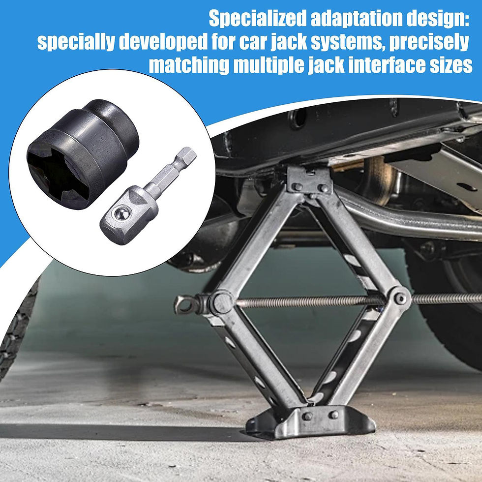 Thumbnail: Heavy Duty Scissor Jack Drill Adapter For Impact Wrench Quick Change Car RV Auto