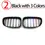 Thumbnail: Front Bumper Kidney Double Slat Gloss Black Grilles For BMW 5 Series GT F07 2010