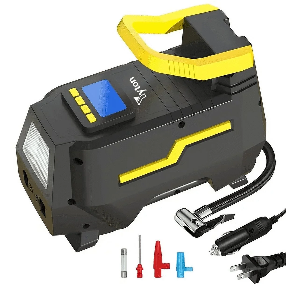 Yyton AC/DC 2In1 Tire Inflator Portable Air Compressor Air Pump for Car Tires (U