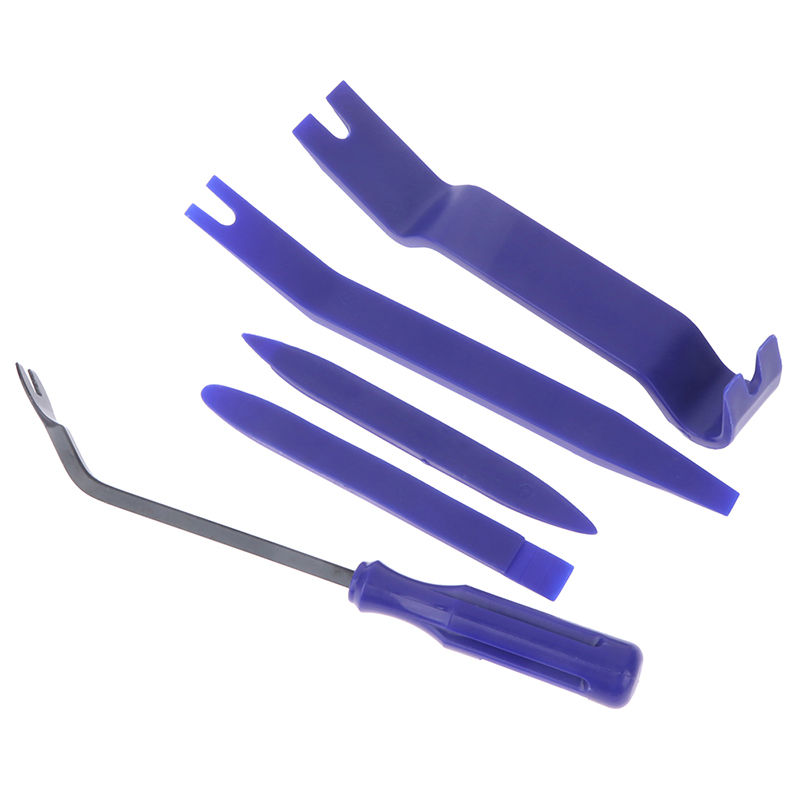 Thumbnail: 5pc/set Auto Door Clip Panel Radio Trim Removal Tool Kits Plastic Car Dismantler
