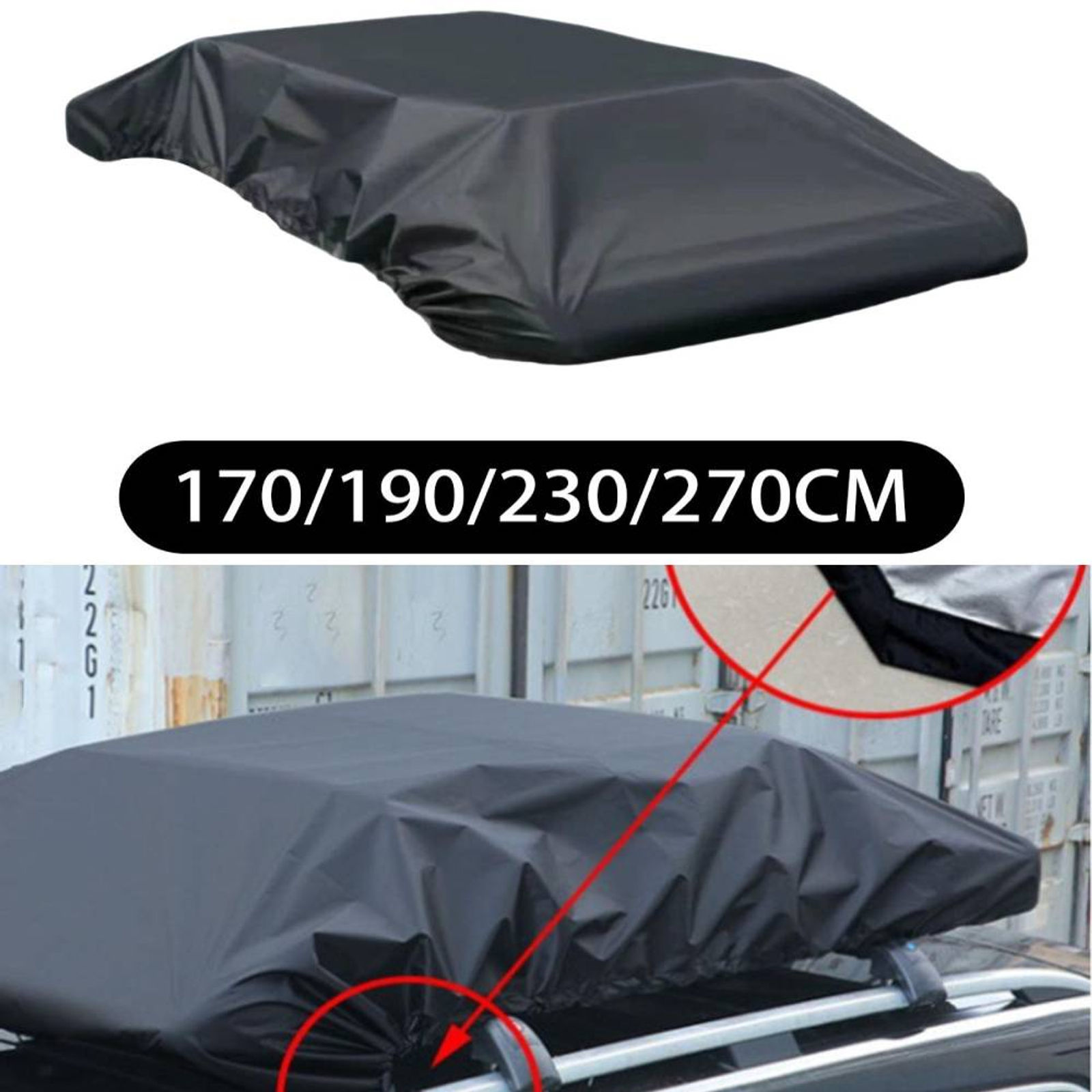 Car Roof Rack Cover Rooftop Cargo Cover Roof Box Protective Cover Sun Protection