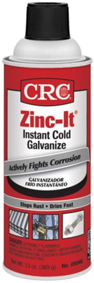 CRC 05048 Instant Cold Galvanize, Gray, 13 oz, Aerosol Can