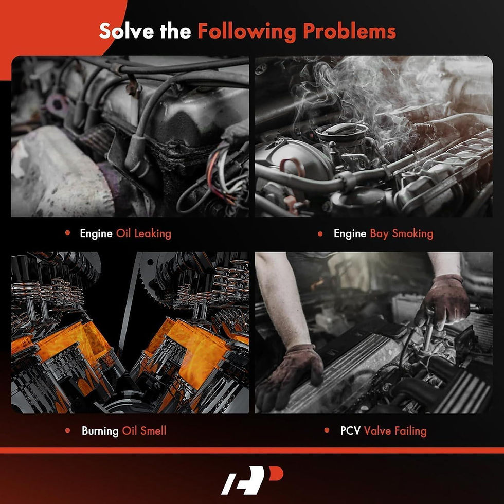 Thumbnail: A-Premium Left Right Engine Valve Covers with Gaskets Compatible with Nissa..