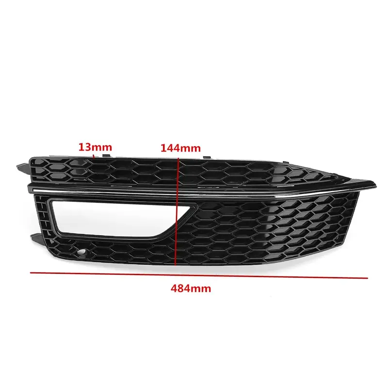 Thumbnail: Fog Light Cover Grill For Audi A4 S4 B8.5 S-Line 2012 2013 2014 2015 Front Bumpe