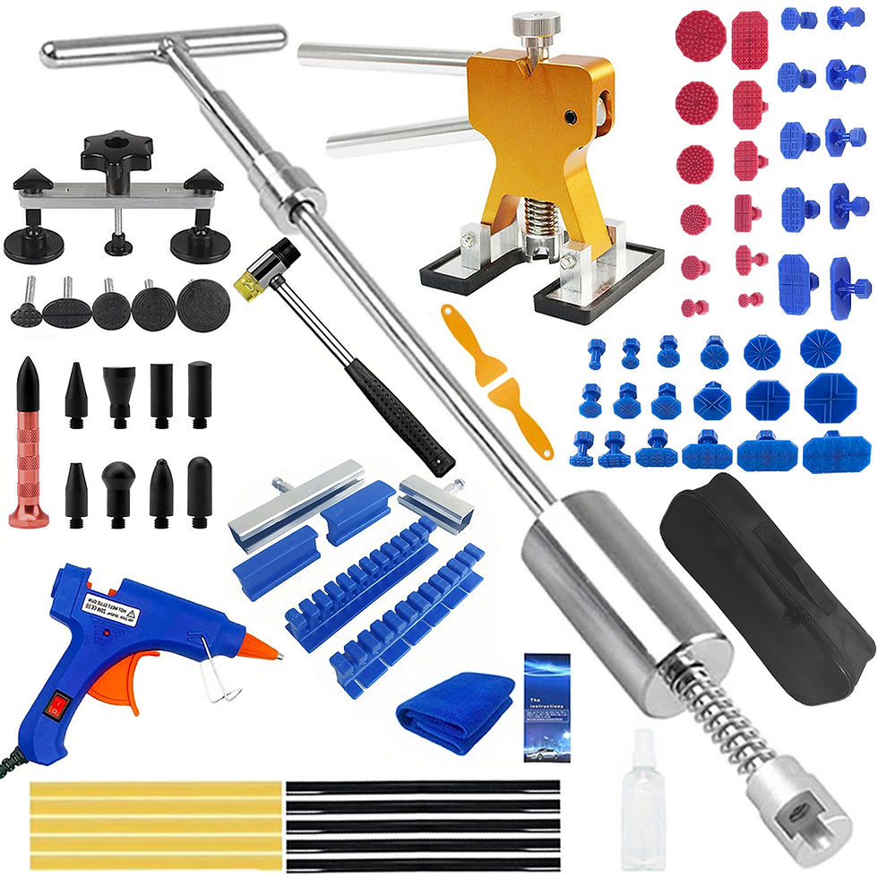 Thumbnail: Car Dent Repair Kit Golden Lifter Slide Hammer T-bar Puller Paintless Automotive