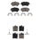 Thumbnail: CMX Front Rear Ceramic Brake Pads Kit for Car Mercedes-Benz C240 CLK350 C32..