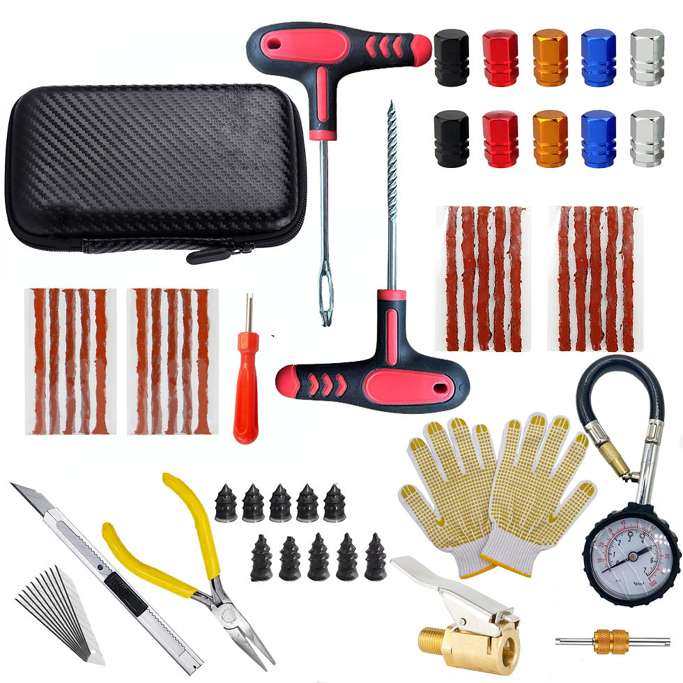 Thumbnail: New Car Tire Repair Kit Puncture Plug Tools Tyre Puncture Emergency for Universa