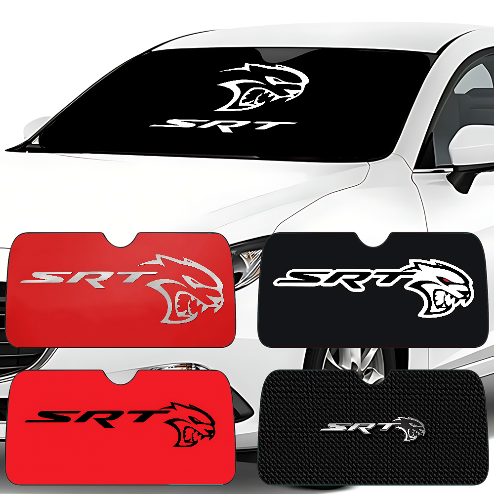 S-SRT D-Dodge Challenger Car Car SunShade Windscreen Front Window Visor 70x130cm