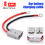 Thumbnail: HulitTop Double Pole 50A 600V High Current Plug with 8AWG M8 Silicone Cable Elec