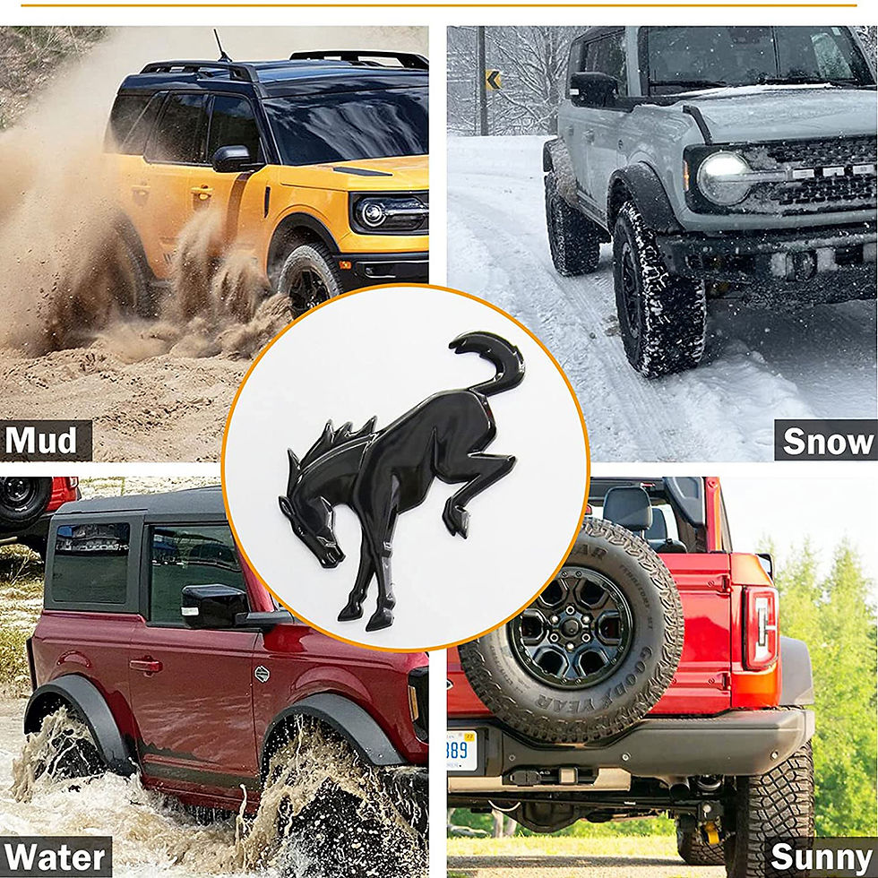 Thumbnail: 3D Emblem Decals Stickers Vinyl Rear Emblem Black ABS Tailgate Compatible with F