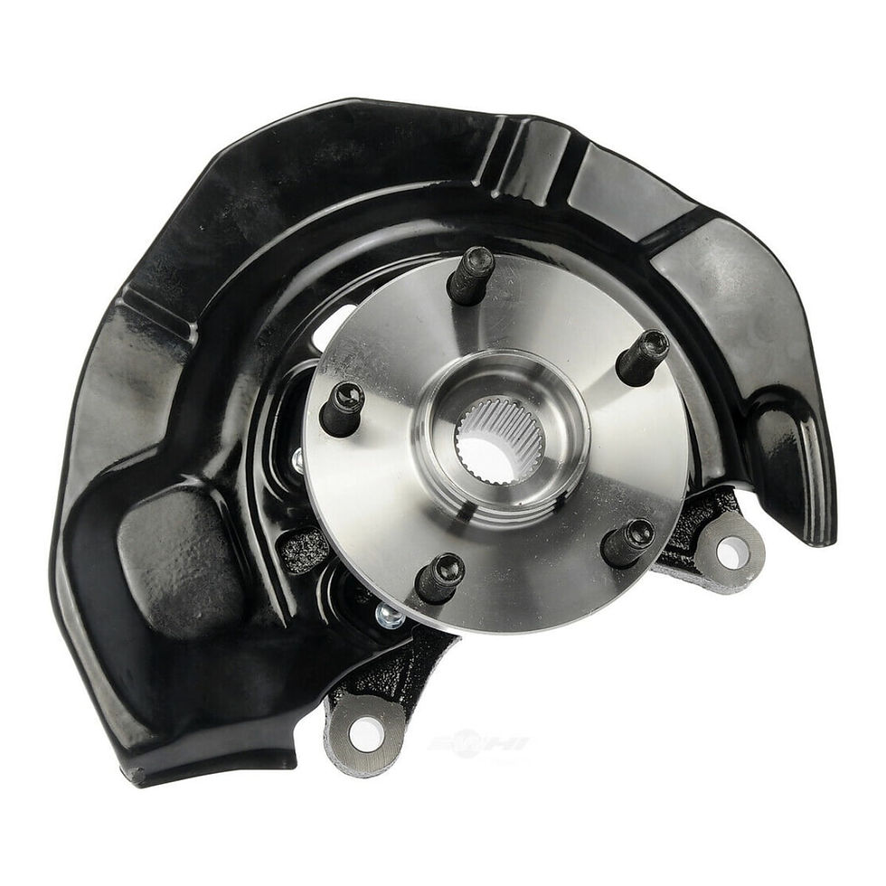 Thumbnail: AutoShack Front Steering Knuckle and Wheel Bearing Hub Assembly 5 Lugs Pass..