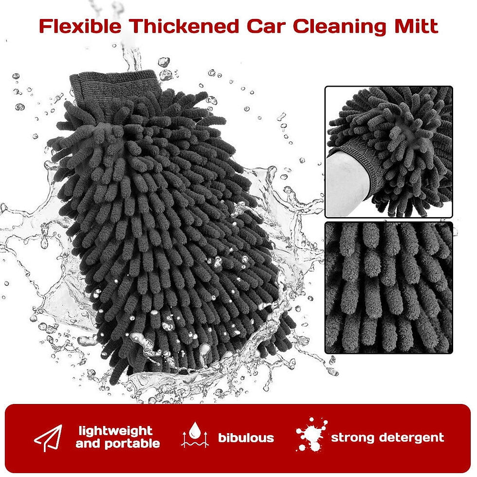 Thumbnail: 35Pcs Car Wash Cleaning Tools Kit Car Detailing Set with Black Canvas Bag C..