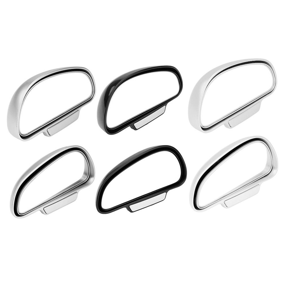 Thumbnail: Car Mirror 360 Degree Adjustable Wide Angle Side Rear Mirrors blind spot Snap wa