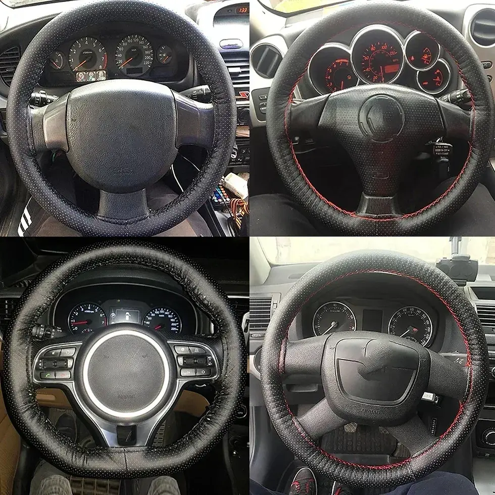 Thumbnail: Car Styling Steering Wheel Covers Extremely Soft Leather Braid on Steering-Wheel