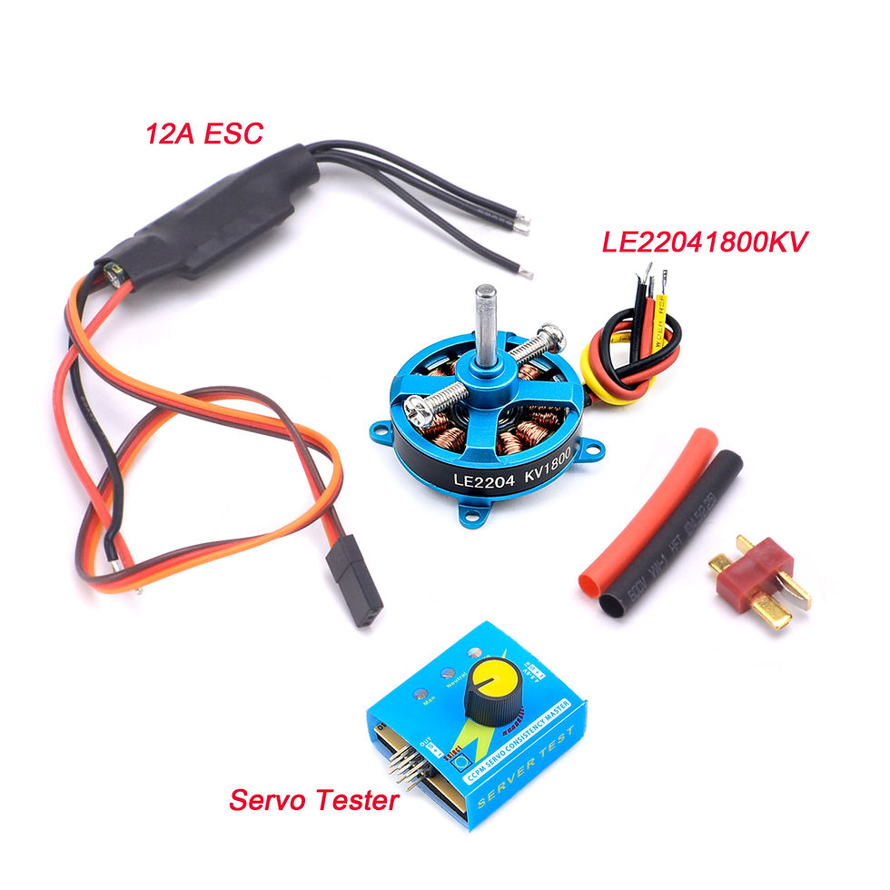 Thumbnail: High Power Airplane LE2204 1800KV Motor 12A ESC Servo Tester for RC Fixed-wing A