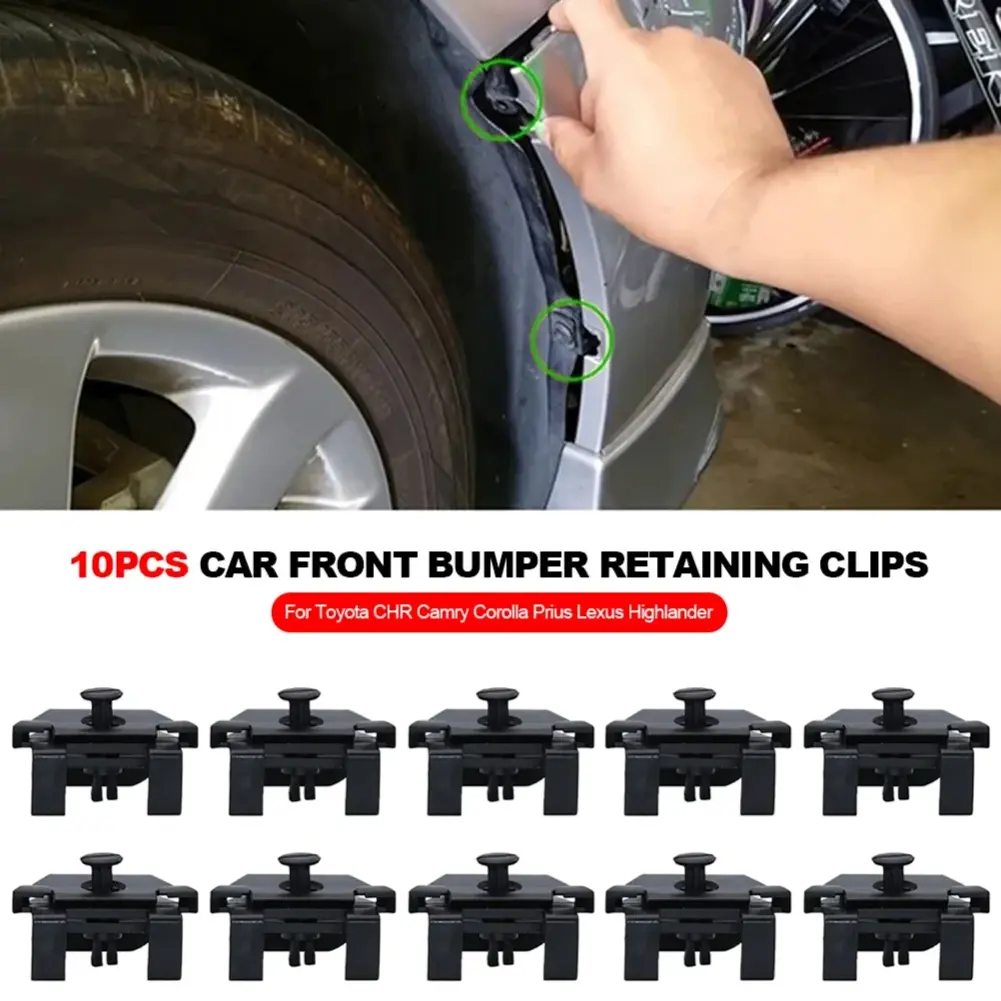 10pcs Car Front Bumper Retaining Clips Fender Retainer Fasteners for Toyota Chr