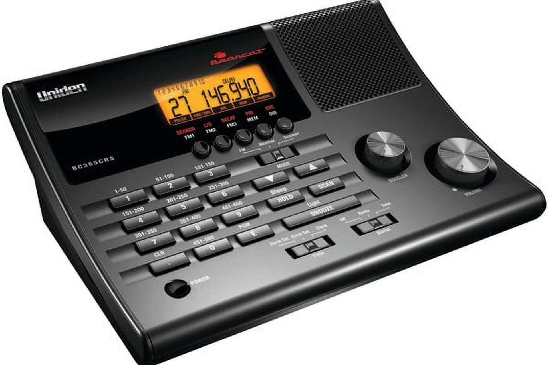 Uniden Alarm Clock 500-channel Radio Scanner With Weather Alert