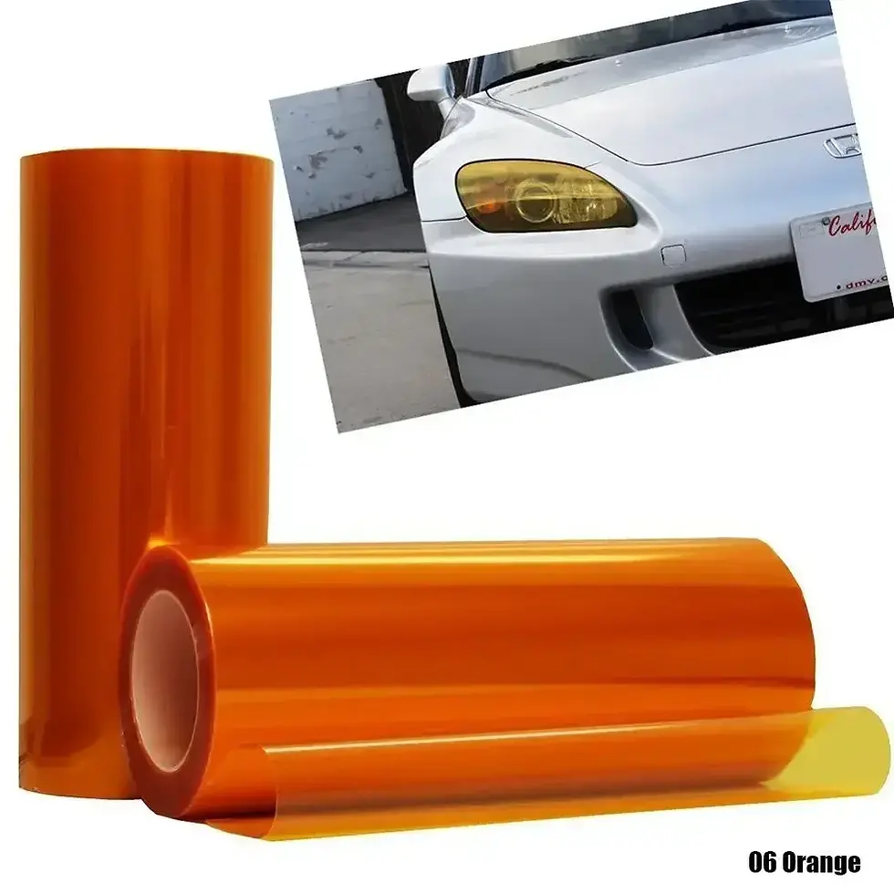 Thumbnail: Car Tint Film Lens Vinyl Wrap Car Stickers Smoke Dark Black Blue Red Transparent