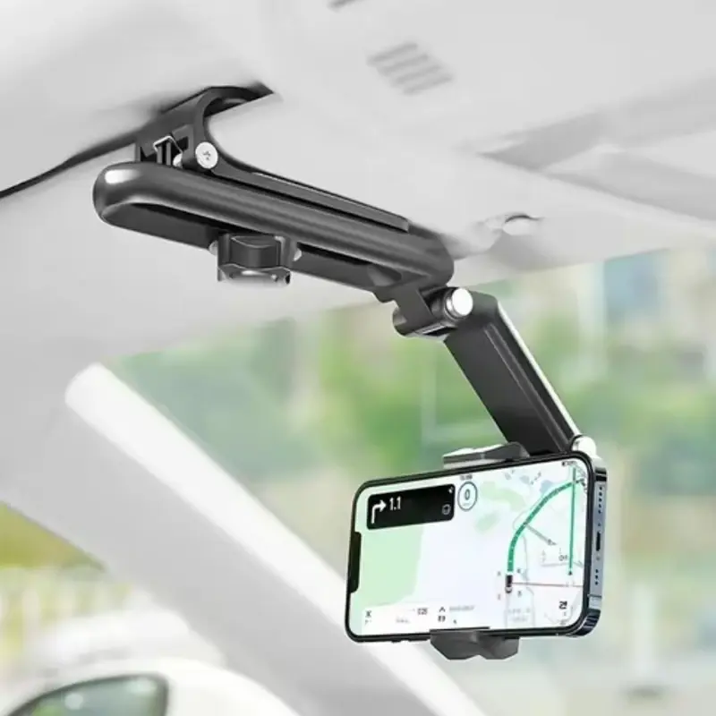 Multifunctional Car Phone Holder Auto Rearview Mirror Seat Hanging Clip Universa