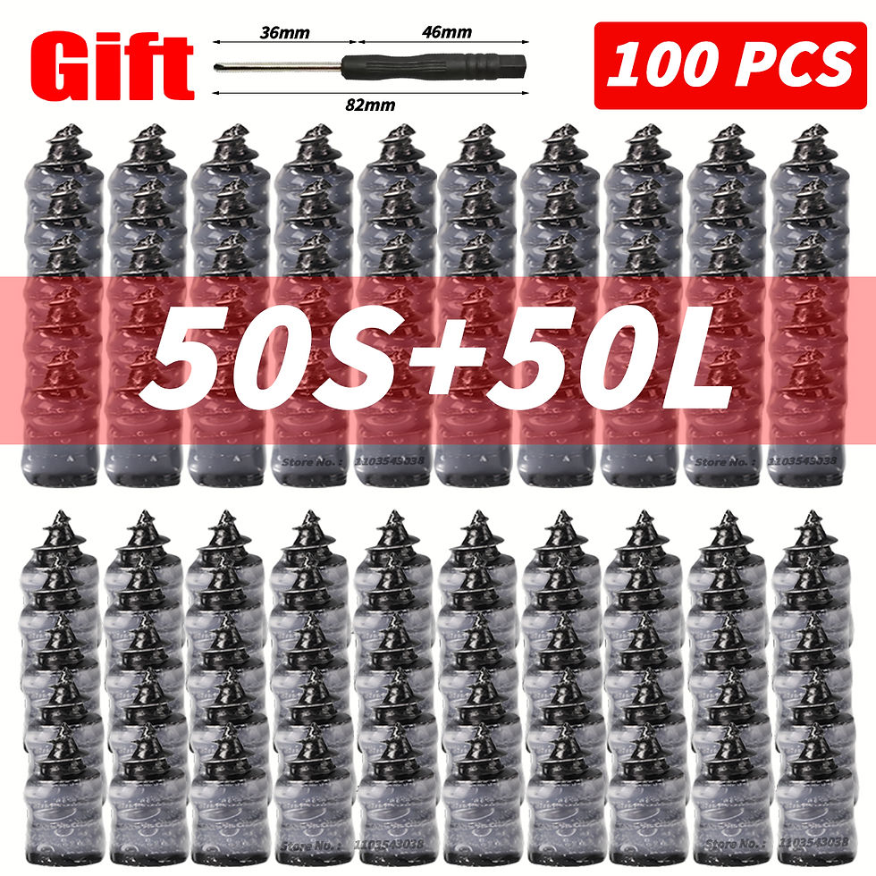 Thumbnail: 10-100PCS Universal Vacuum Car Tyre Repair Rubber Nail For Car Motorcycle Scoote