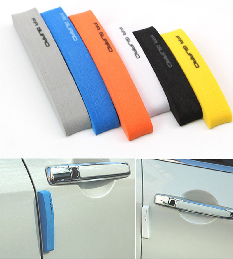 Universal 4Pcs Car Door Protector Guard Strip Scratch Protector Car Rubber Stick