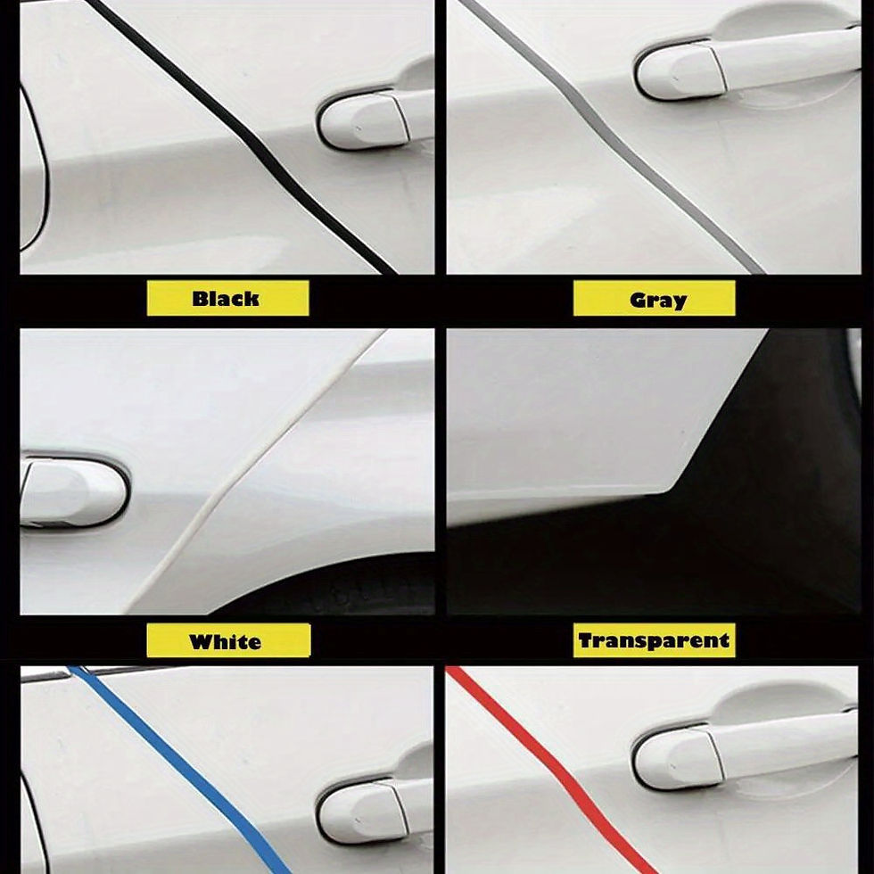 Thumbnail: Car Door Trips Rubber Edge Protective 10M Strips Side Doors Moldings Adhesive Sc