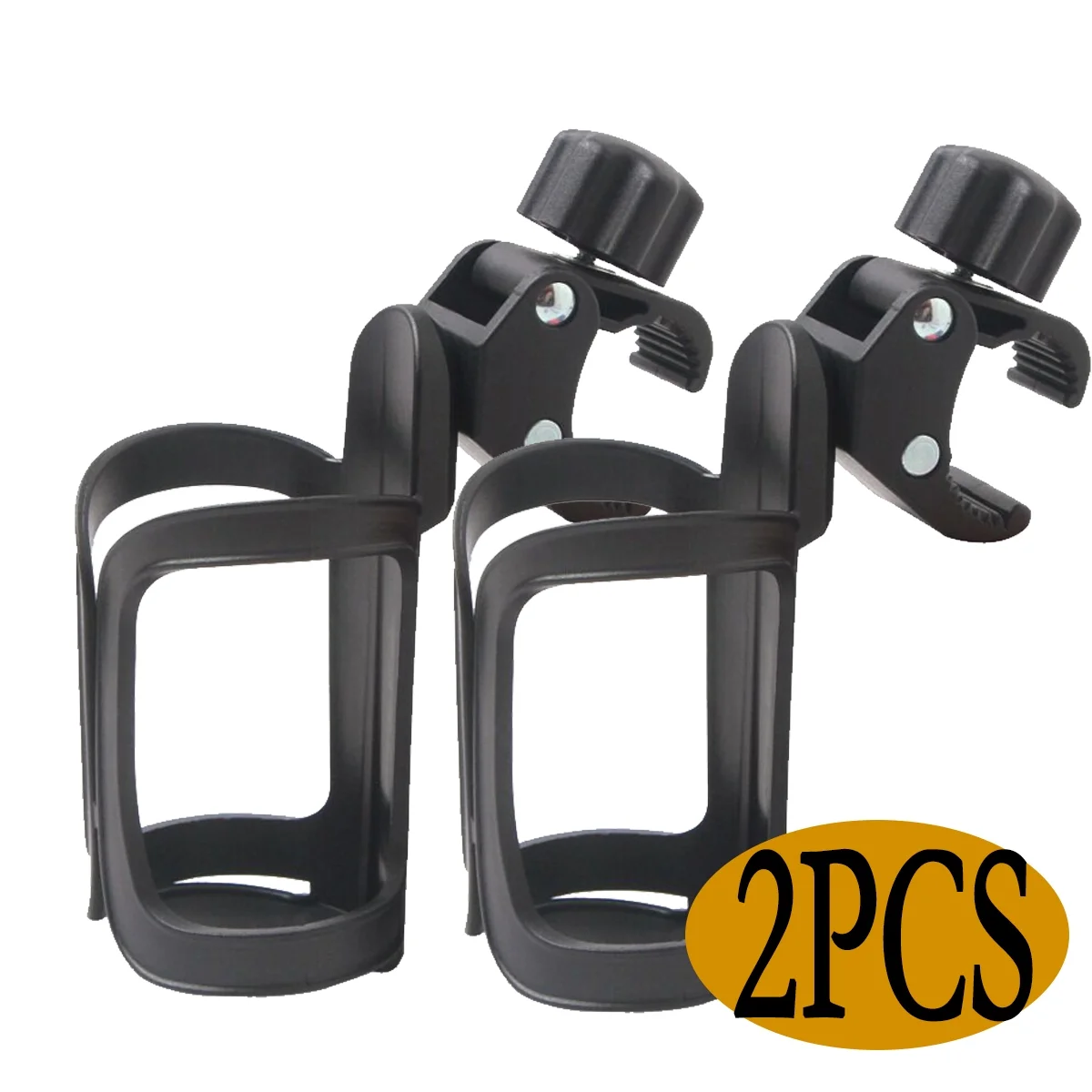 Stroller Cup Holder Universal Cup Holder for Bikes Trolleys or Walkers 2PCS