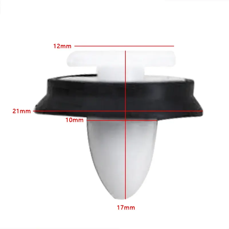 Thumbnail: 50pcs Exterior Side Moulding Rub Bumpstrip Lower Door Trim Clips For Fiat Ducato