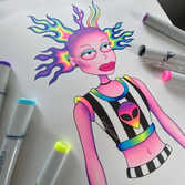 Brizbazaar art. psychedelic Cynthia doll art. psychedelic Cynthia doll tattoo. psychedelic rugrats art. psychedelic rugrats tattoo. angelica doll. rave doll art. psychedelic rugrats t-shirt. psychedelic rugrats tee. psychedelic Cynthia doll t-shirt. psychedelic Cynthia doll tee. Cynthia doll keychain. Cynthia doll pin. Cynthia doll sticker. 90's cartoon t-shirt. 90's art. 90's nostalgia. 90's gifts. gifts for 90's kid. gifts for her. gifts for him.