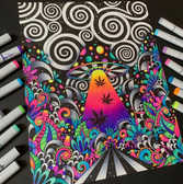 Brizbazaar art. psychedelic ufo art. psychedelic alien art. psychedelic ufo tattoo. psychedelic alien tattoo. UFO Decor. Alien decor. Desert Art. Desert Decor. Ufo t-shirt. UFO tee. Alien t-shirt. alien tee. desert t-shirt. desert tee. alien keychain. alien sticker. ufo sticker. ufo keychain. Electro threads clothing. electro threads art. iEDM clothing. iEDM art. Diamond Art Club Kit. Diamond painting. Psychedelic Ganja Art. Psychedelic stoner art. Psychedelic pot leaf art. psychedelic wonderland