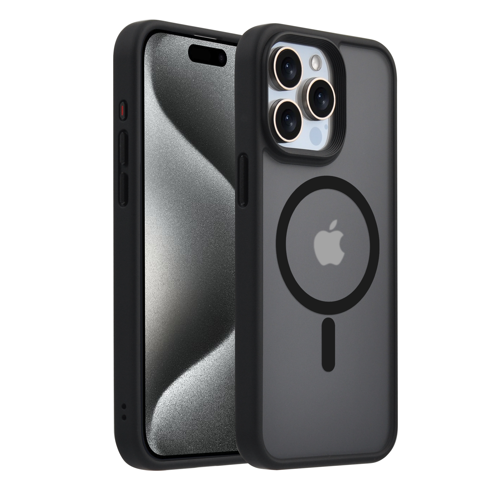 Pulse FROSTED Case for iPhone 15 Pro Max-Black