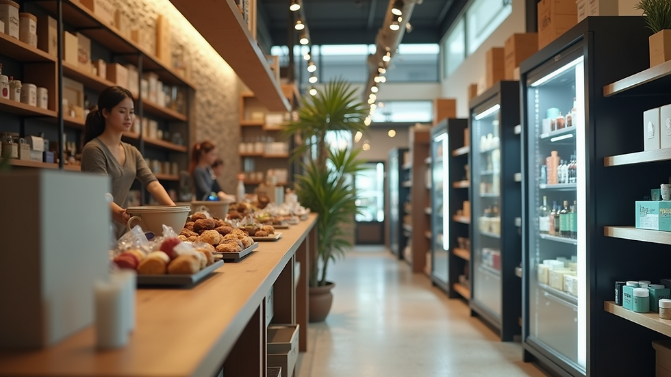 Eye-level view of a modern Shopify store