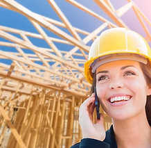 Woman construction worker/framer