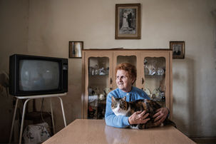 This is a portrait from a series (and a book) I did on the ageing population of a medieval walled town in Malta called Birgu.