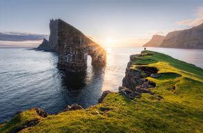 We travel not to escape life but for life not to escape us. This is what it is all about. In nature, I feel alive and at peace with myself. Image taken at Drangarnir, Faroe Islands.