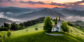 A nice church in the backcountry of Slovenia.jpg