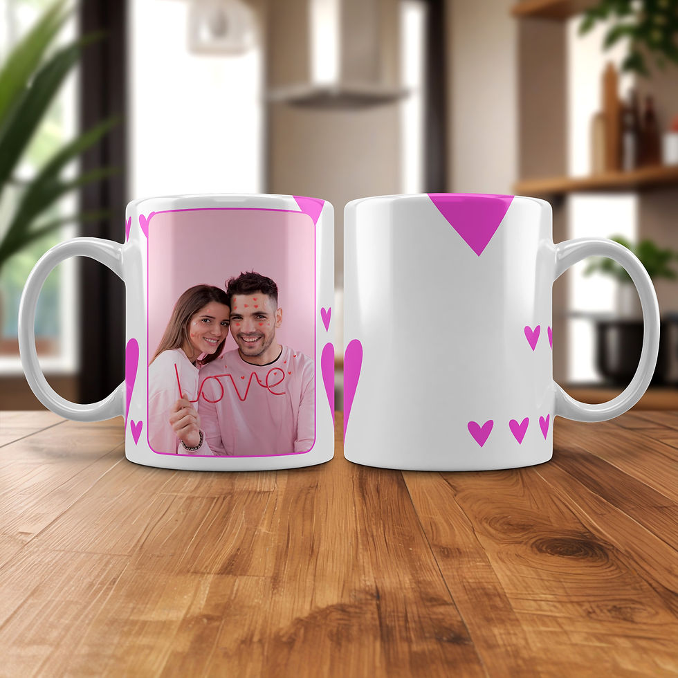 Caneca personalizada com foto de casal
