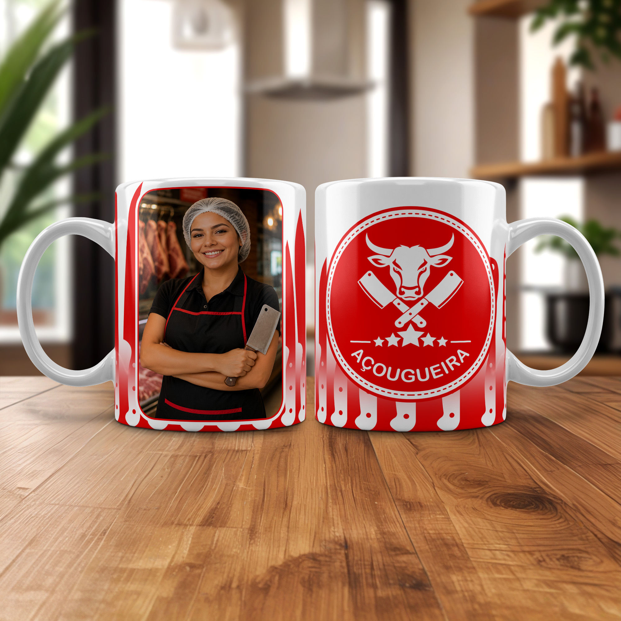 Arte De Caneca De Açougueira