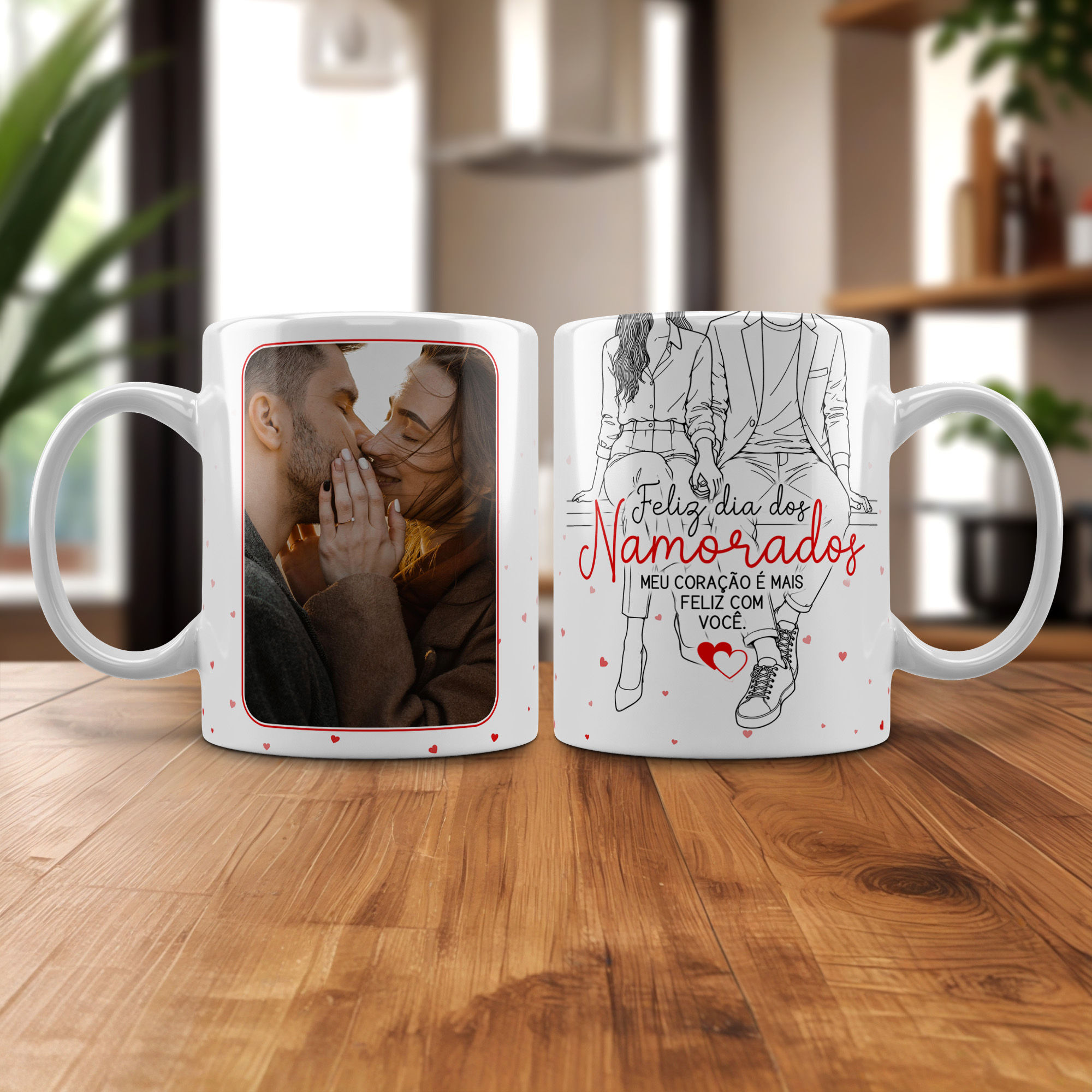 Arte De Caneca Do Dia Dos Namorados