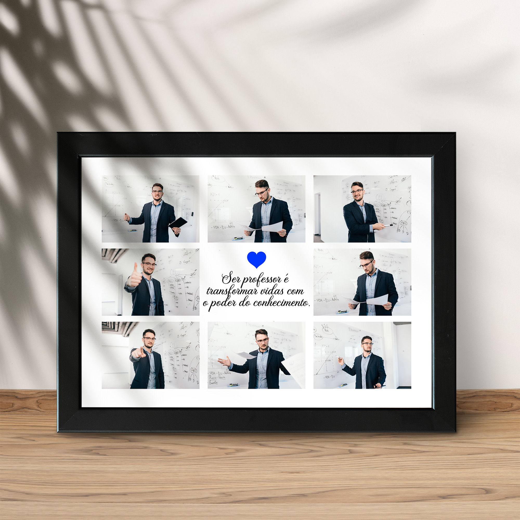 Arte de caneca: Collage com fotos de enfermeiro