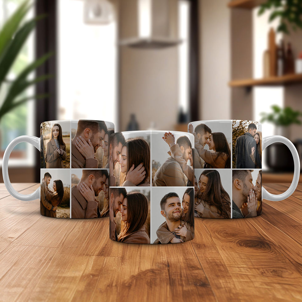 Miniatura: Arte De Caneca Com Várias Fotos