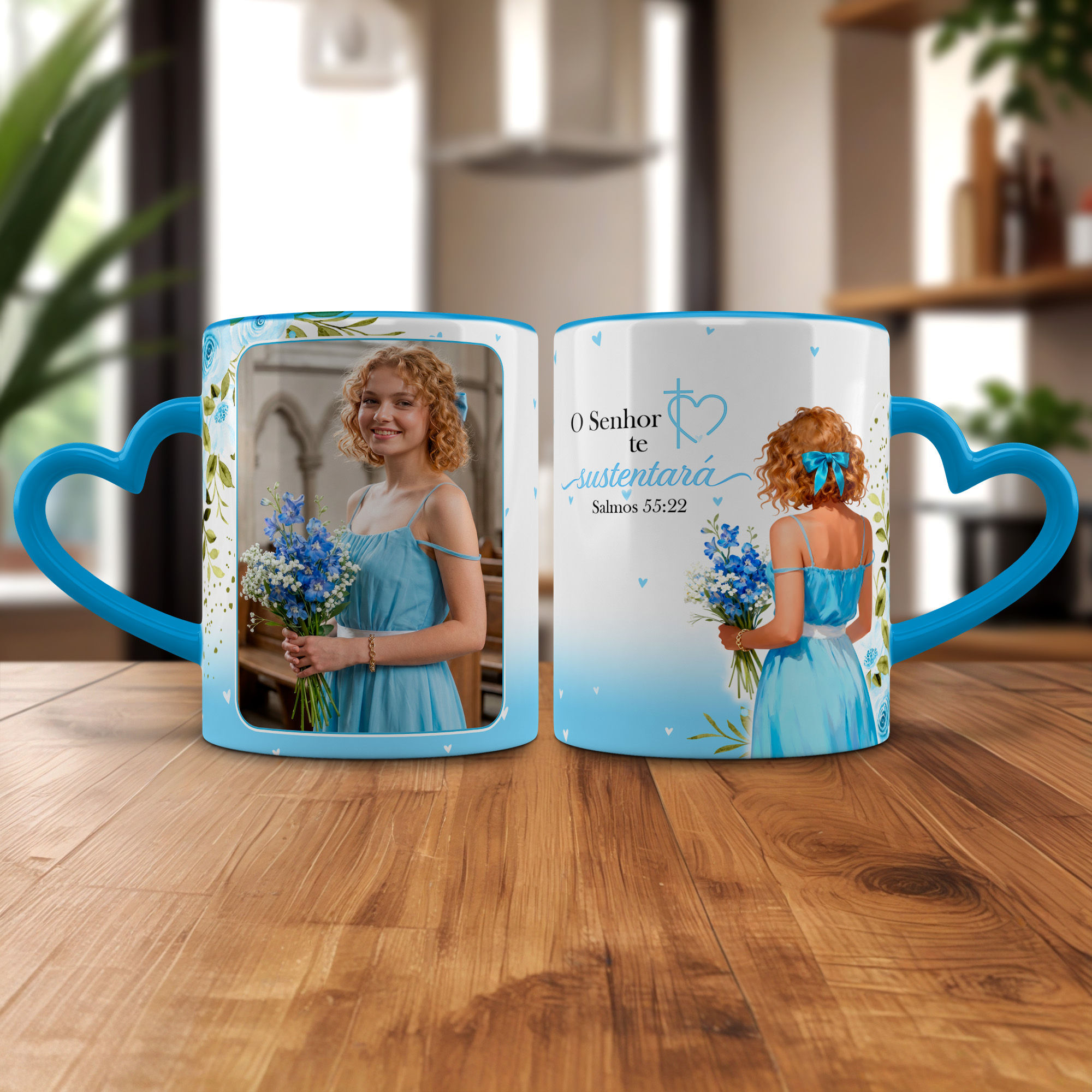 Arte De Caneca De Salmos 55:22 - Versão 1 - Parte 1