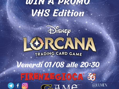 🧙♂️ Torneo Win a Promo Lorcana – Formato VHS