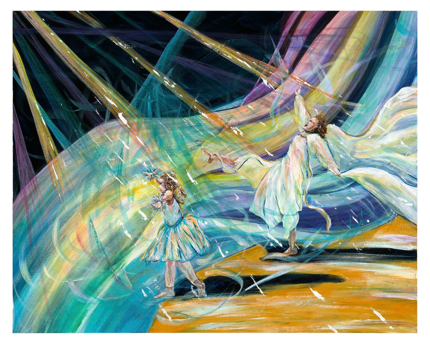 Victory Dance 30x40 stretched canvas print