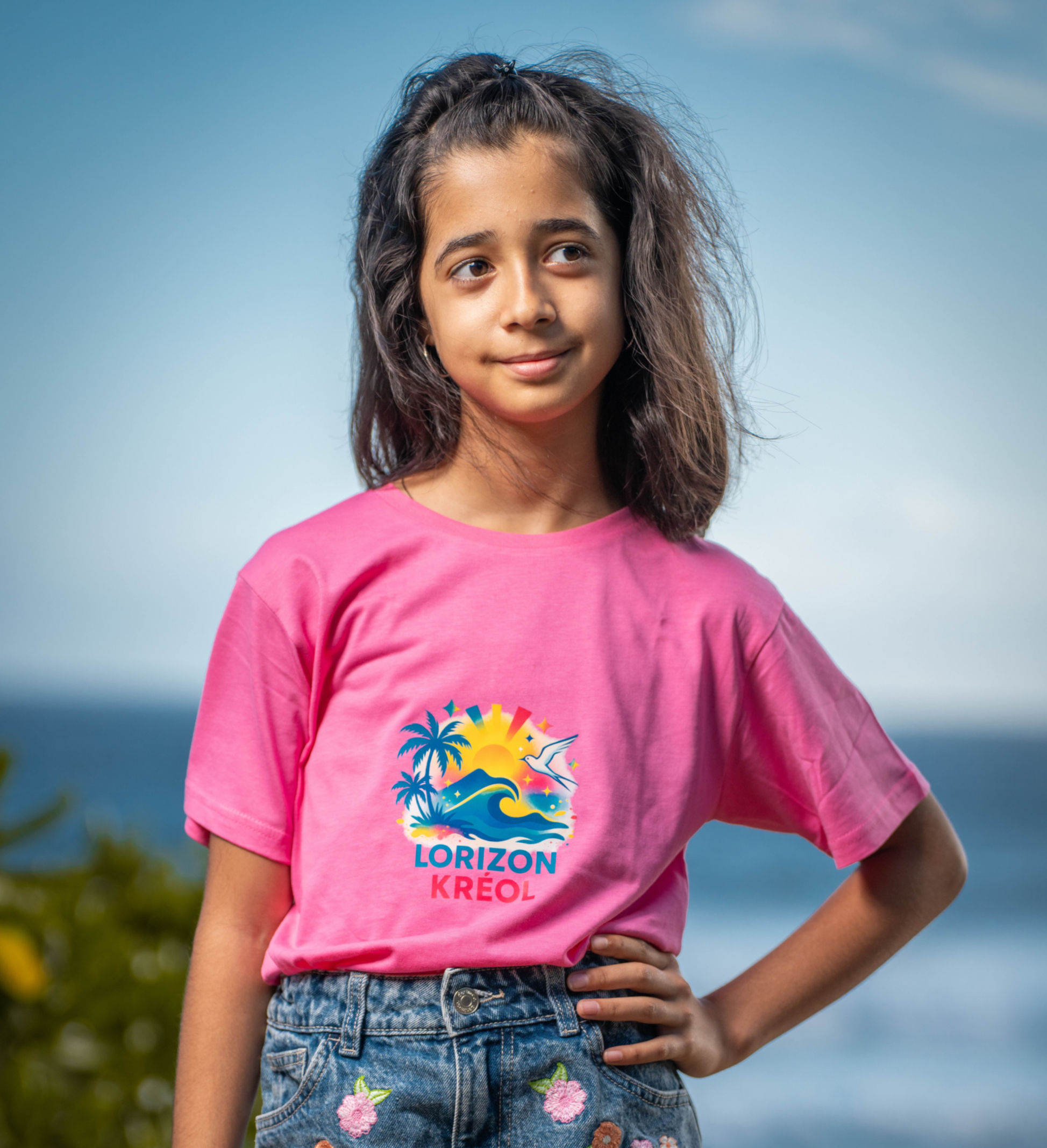 T-shirt Enfant – Girly(Lorizon Kréol)